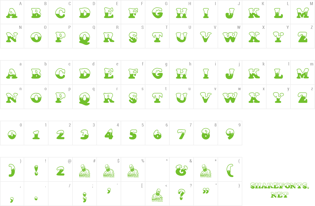 Font Lluvia Blanca preview